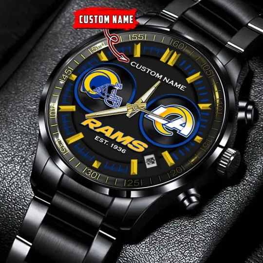 Discover Rams Stainless Steel Band Watch for Accessories and Jewelry