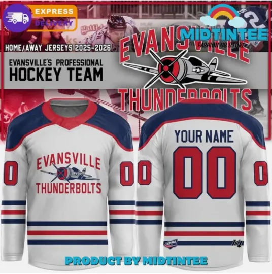 Discover Personalized Evansville Team 2025 26 Hockey Jersey Gift For Christmas
