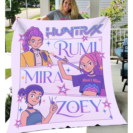 Discover K-Pop Anime Blanket, Blanket for Fans of Korean Pop & Animation
