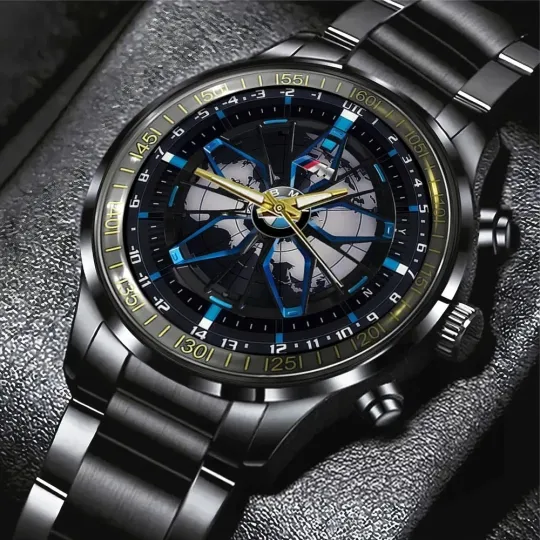 Discover B.M.W Motorrad Black Stainless Steel Watch