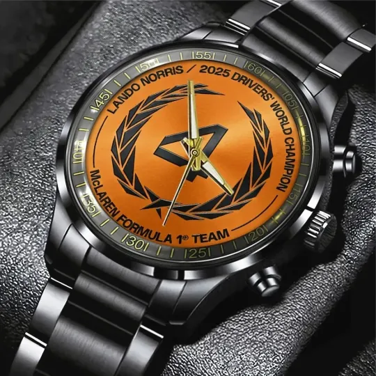 Discover Lando Norris World Champions 2025 Black Stainless Steel Watch