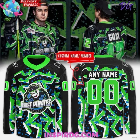 Discover Personalized Ghost Pirates 2025 Retro Night Hockey Jersey Gift For Christmas