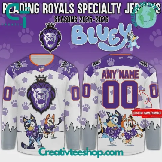 Discover Personalized Royals x BlueyDad Day 2025 Hockey Jersey Gift For Christmas