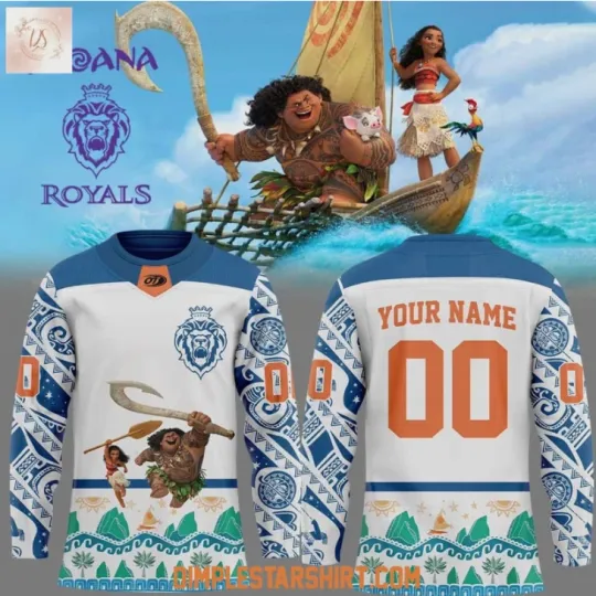Discover Personalized Reading Royal Moana Hockey Jersey Jersey Gift For Christmas
