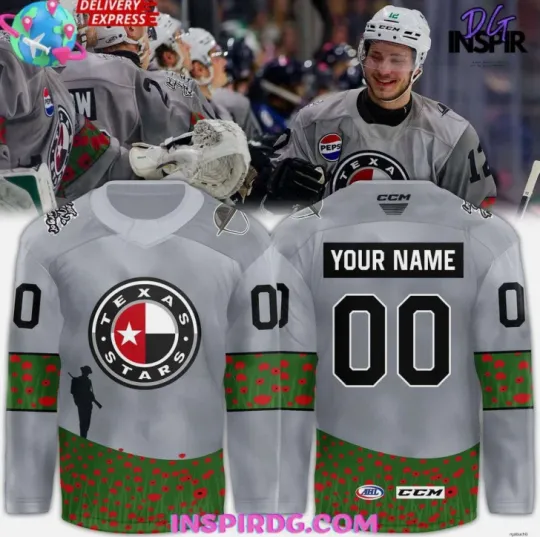 Discover Personalize Texas Military Appreciation Special Hockey Jersey Gift For Christmas