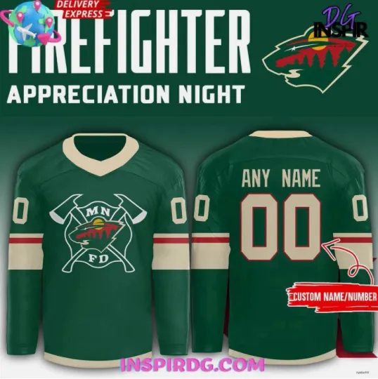 Discover Personalized Minnesota Firefighter Appreciation Night Special Hockey Jersey