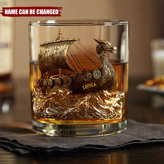 Discover Viking - Personalized Whiskey Glass