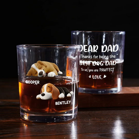Discover Dear My Pawfect Mom/Dad - Personalized Custom Whiskey Glass