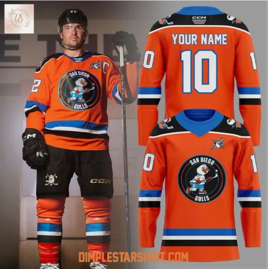 Discover Personalized San Diego 10 Years Anniversary Hockey Jersey Gift For Christmas