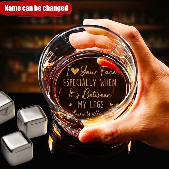 Discover You're The Only One I Want To Annoy For The Rest Of My Life - Couple Personalized Custom Whiskey Glass - Gift For Husband Wife, Anniversary