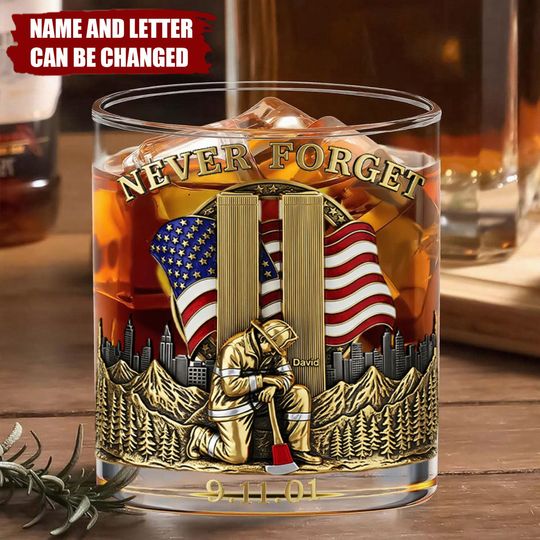 Firefighter Whiskey Glass - Personalized Gifts For Firefighters