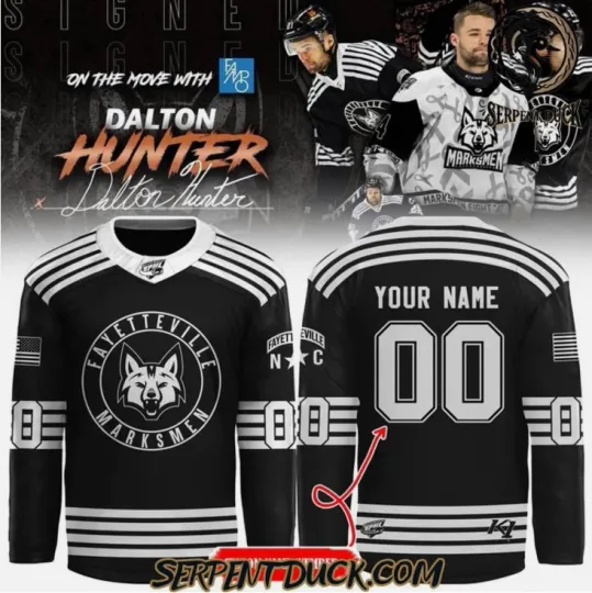 Discover Personalized Fayetteville Dalton Hunter Hockey Jersey Gift For Christmas