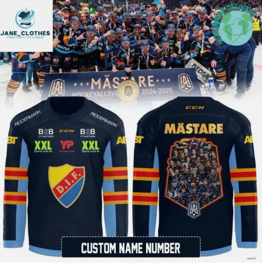 Discover Personalized Djurgardens Mstare 2025 Hockey Hockey Jersey Gift For Christmas