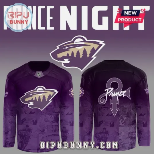 Discover Personalized 2025 Minnesota x Prince Night Hockey Jersey Gift For Christmas