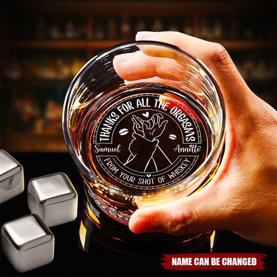 Discover Thanks For All The Orgasms-Personalized Custom Whiskey Mug Couple Gift