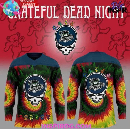 Discover Savannah Ghost Grateful Dad Night 2025 Hockey Jersey Gift For Christmas