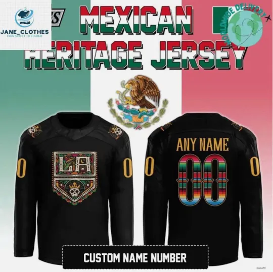 Discover Personalize Los Angeles x 2025 Mexican Heritage Night Special Hockey Jersey