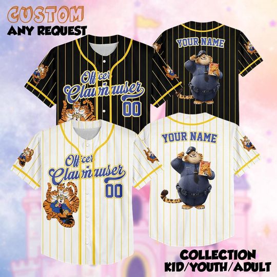Discover Disney Zootopia Clawhauser Jersey Shirt, Disney Zootopia Jersey Shirt, Team Clawhauser Fan Shirt, Disneyland Family Trip Shirt