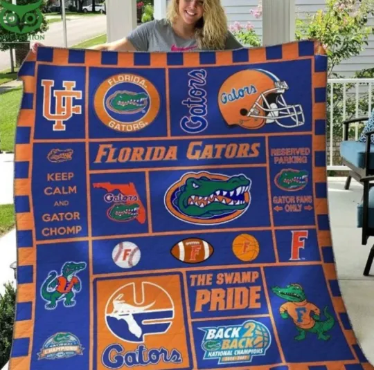 Discover Florida Gator Ncaa Quilt Blanket For Fans
