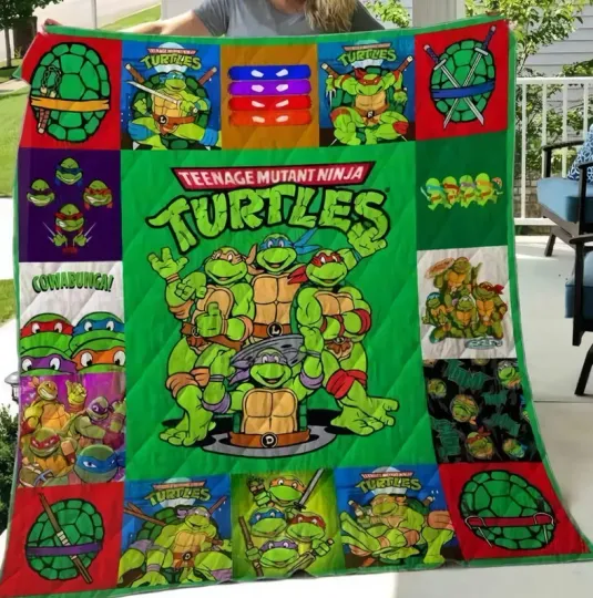 Discover Tmnt Quilt Blanket, Lover Ninja Turtles Blanket