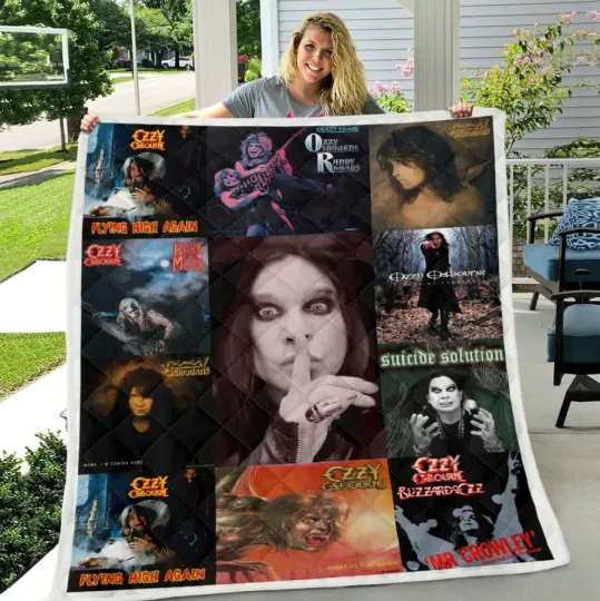 Ozy Osbourne Quilt Blanket - Xmas Gift 2025 for Fans