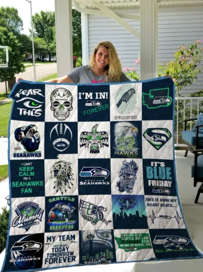 Discover Seattle Seahawks Quilt Blanket