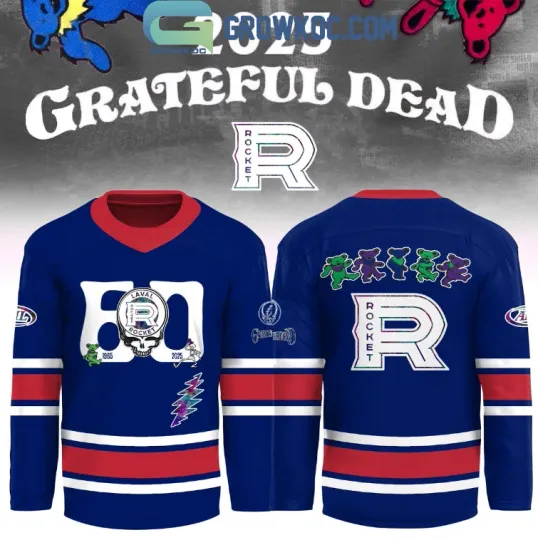 Discover Laval Rocket x Grateful Dad 60 Years 2025 Hockey Jersey Gift For Christmas