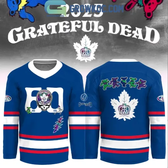 Discover Toronto x Grateful Dad 60 Years 2025 Hockey Jersey Gift For Christmas