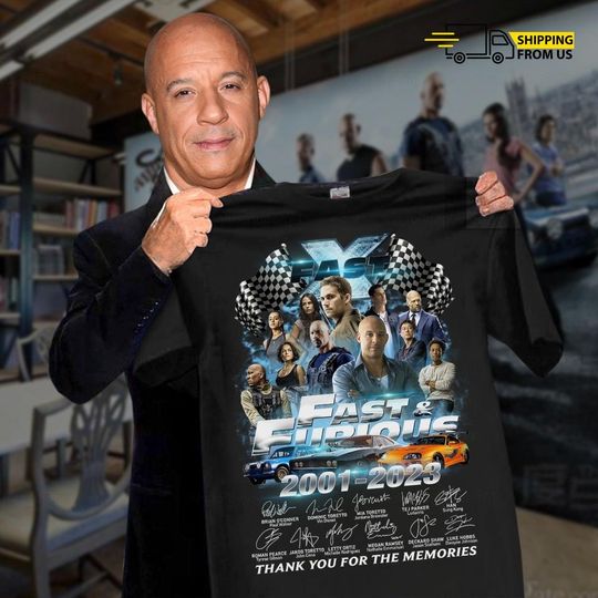 Discover Fast and Furious Movie T-Shirt, Vin Diesel, Paul Walker, Dom Toretto