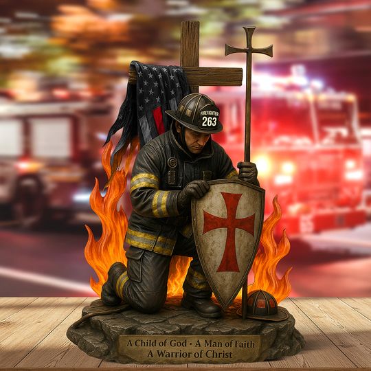 Discover Knight Templar Acrylic Plaque - Personalized Gifts For Firefighter