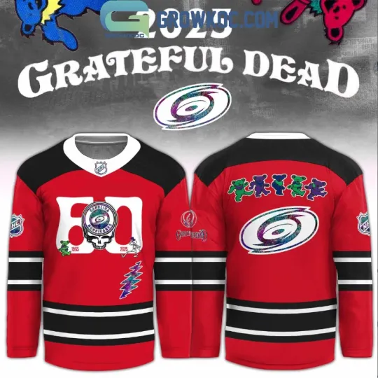 Discover Hurricanes x Grateful Dad 60 Years Hockey Jersey Gift For Christmas