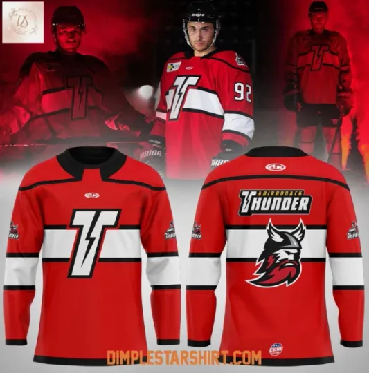 Discover 1Adirondack Thunder New Uniform Hockey Jersey Gift For Christmas