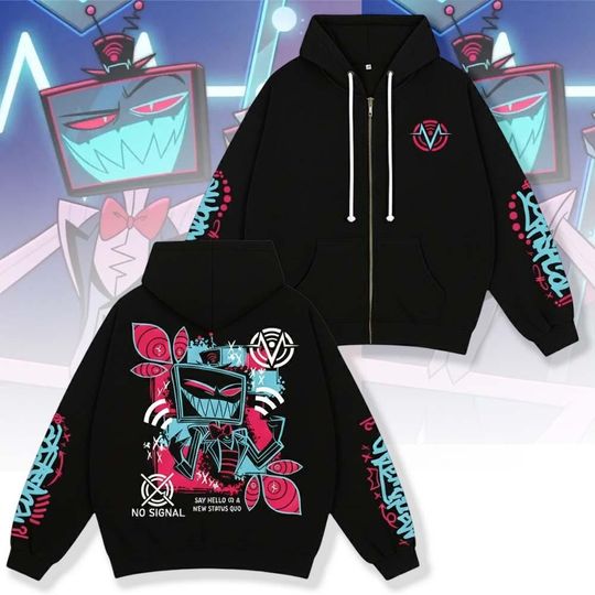 Discover Vox Hazbin Hotel Hoodie, Anime Series Jacket For Men And Women, Alastor Charlie Morningstar Shirt, Hazbin Hotel Merch