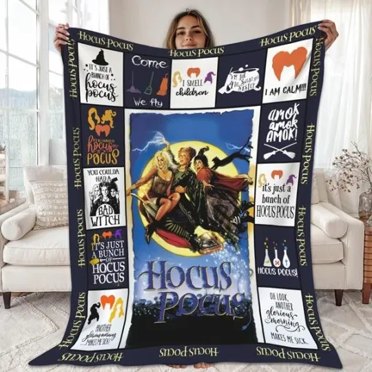 Hocus Pocus Sanderson Sisters Fleece Blanket