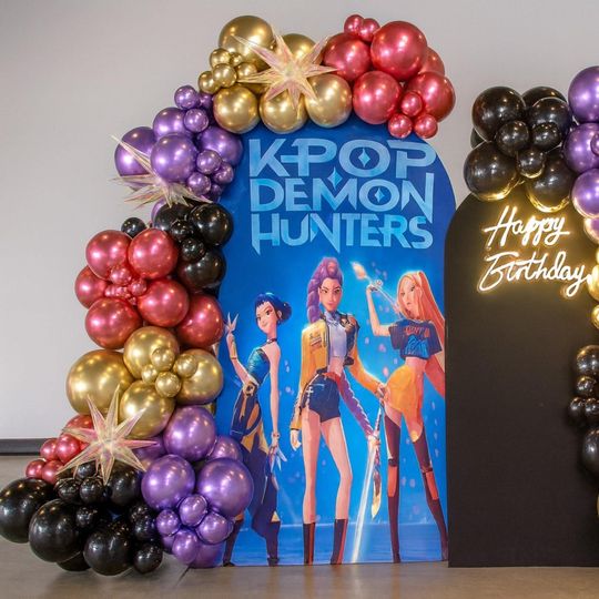 Demon Hunters Inspired Balloon Garland Kit - Balloon Arch, Balloon Garland