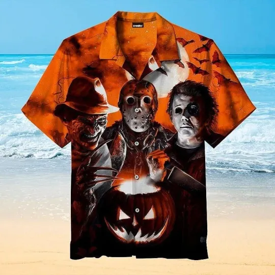Discover Hilariously Frightening Halloween Scream Themed Hawaiian Shirt