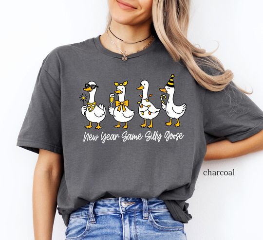 Discover New Year Same Silly Goose Shirt: Funny 2026 Celebration Gift Tee