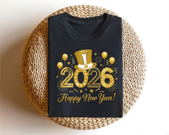 Discover Happy New Year Shirt, Hello 2026 Sweatshirt, Cheers Tshirt, Happy New Year 2026 Tee, New Year Crew Top, Cute 2026 Shirt, New Year Lover Gift