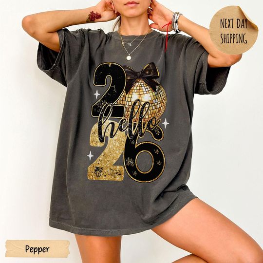 Discover Happy New Year 2026 Shirt, New Year Party T-Shirt, New Year Celebration Tee, Bye Bye 2025 Hello 2026 Shirt, New Year Family Holiday Shirt