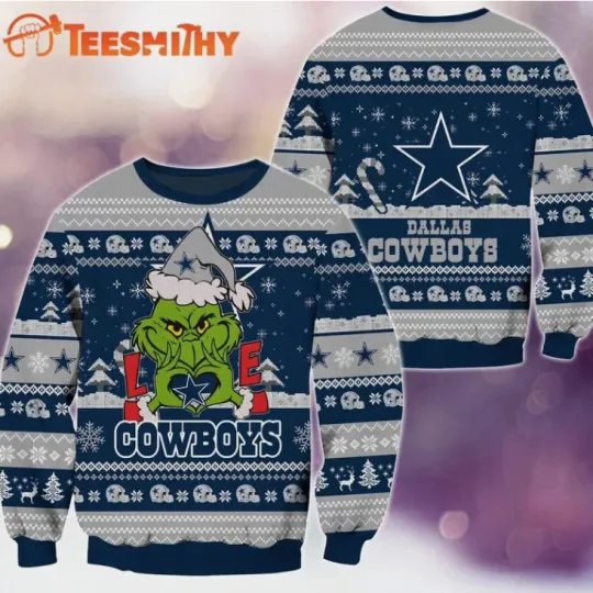 Discover Cowboys funny character Football Limited Ugly Christmas Sweater Gift For Christmas