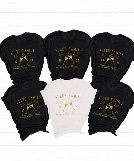 Discover New Year Crew Shirts, Christmas Crew, Happy New Year Crew Shirt, Hello 2026 Shirt, New Years Eve Shirts, Christmas Family, New Year Shirt