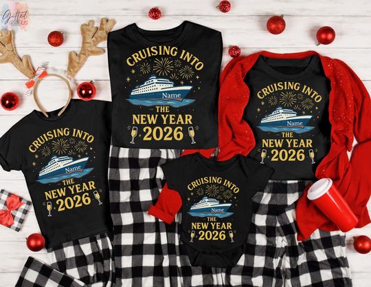 Discover Cruise Into New Year 2026 Family Matching Shirt