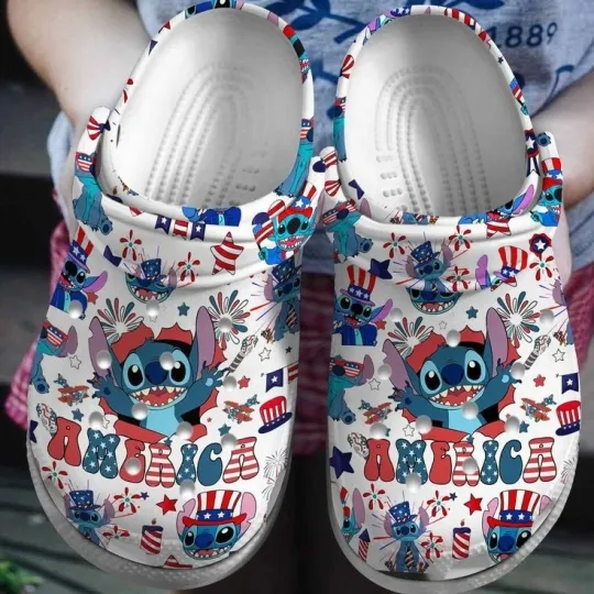 Stitch Cartoon Clogs Shoes
