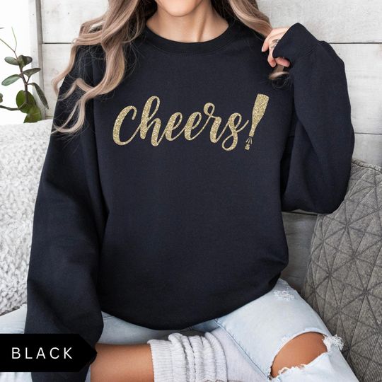 Discover Cheers New Years Sweatshirt, Women's New Year's Eve Shirt, Cheers Sweatshirt, Happy New Years Shirt, New Year's Eve Party Sweater