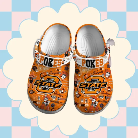 Discover Comfort Orange Shoes OklahomaState Cowboys Sport Clogs