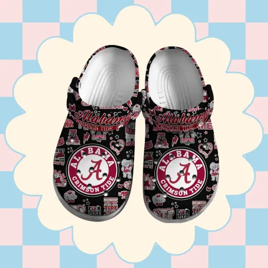 Discover ALCrimsonTide  Black Sport Clogs