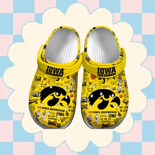 Discover Iowa Hawkeyes Go Hawks Sport Clogs Shoes For Fans