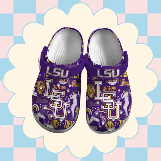 Discover NCAA LSU Tigers Sport Clogs Shoes