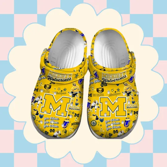 Michigan Wolverines NCAA Sport Clogs For Fans
