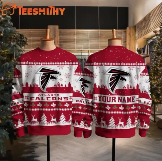 Discover Falcons Snow Ugly Christmas Sweater Gift For Christmas